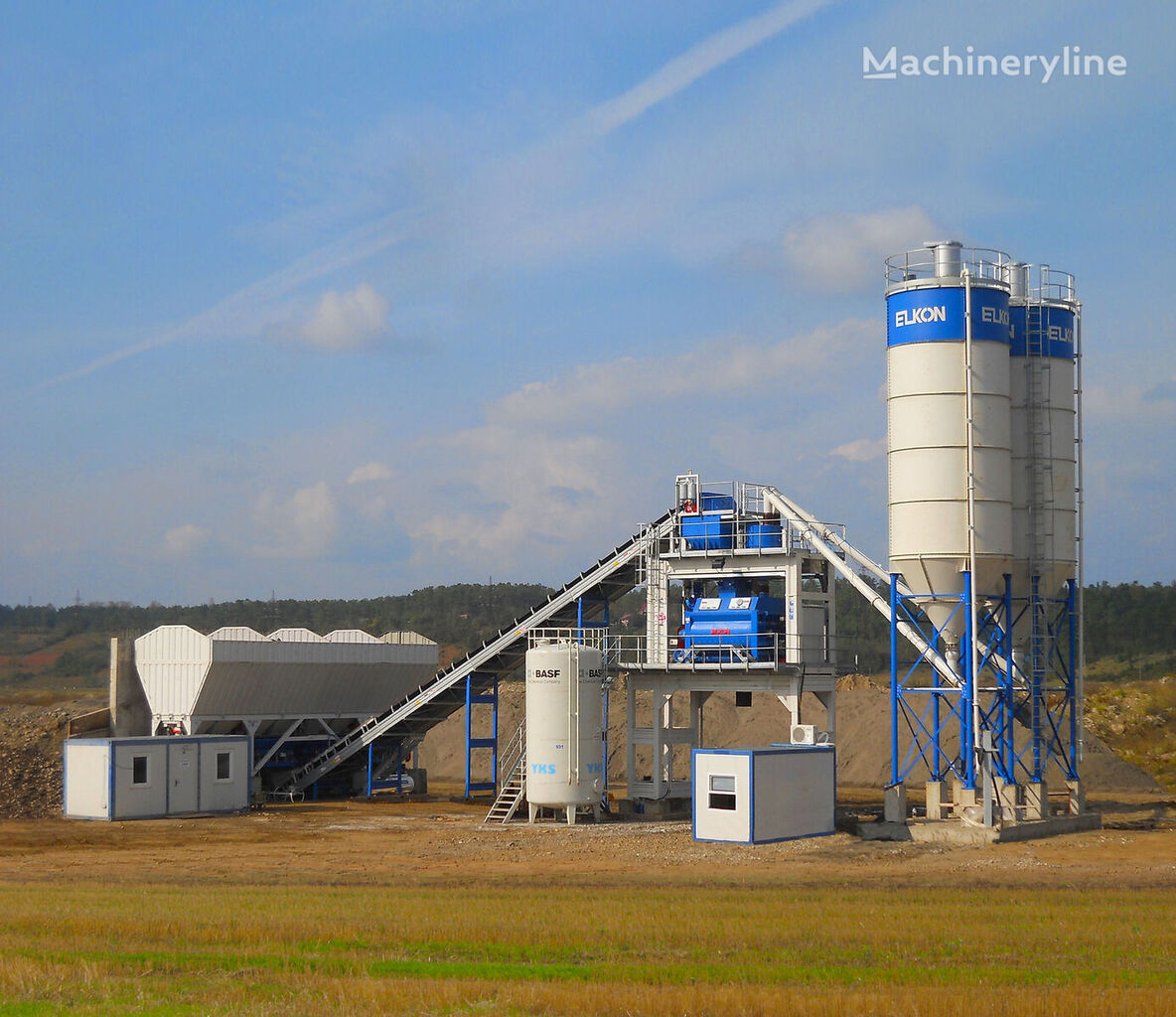 کارخانه بتن Elkon ELKOMIX-135 Stationary Concrete Batching Plant جدید