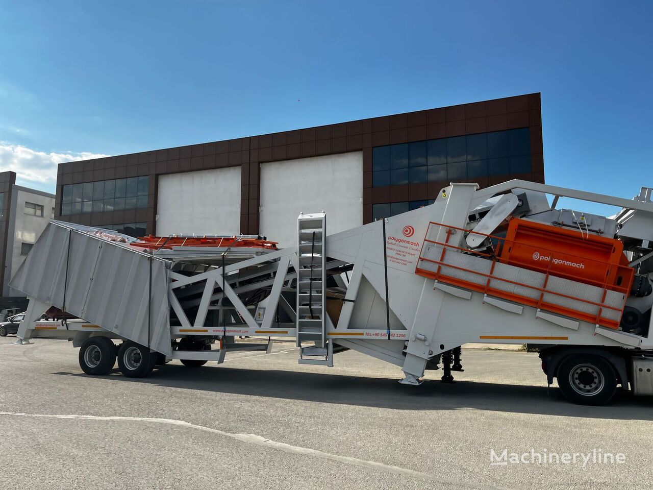 Polygonmach PMC30 mobile concrete batching plant concrete plant