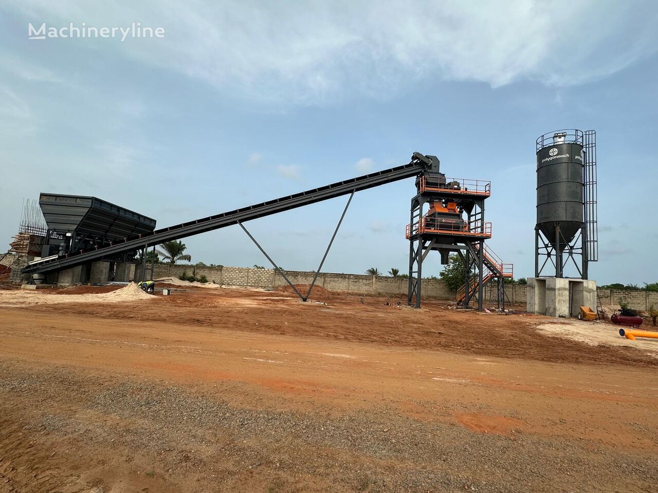 Polygonmach PSC120  120m3 stationary concrete batching plant planta de hormigón