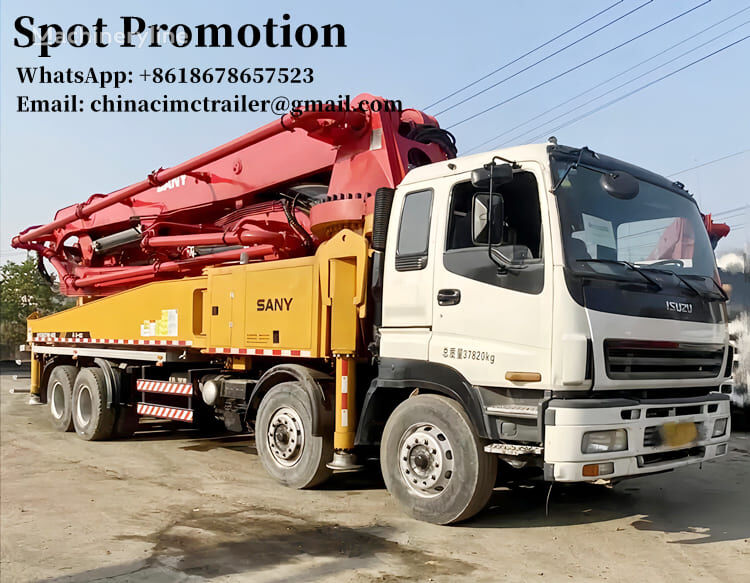 nova 46M SANY Pump Truck Concrete Near Me for Sale in Saudi Arabia pumpa za beton