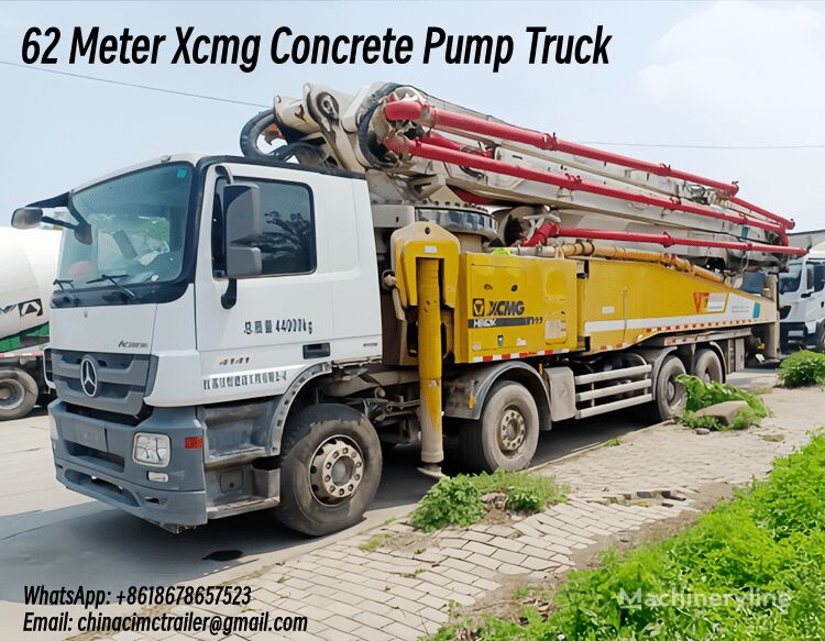 bơm bê tông 62 Meter Xcmg Concrete Pump Truck Price in Jamaica