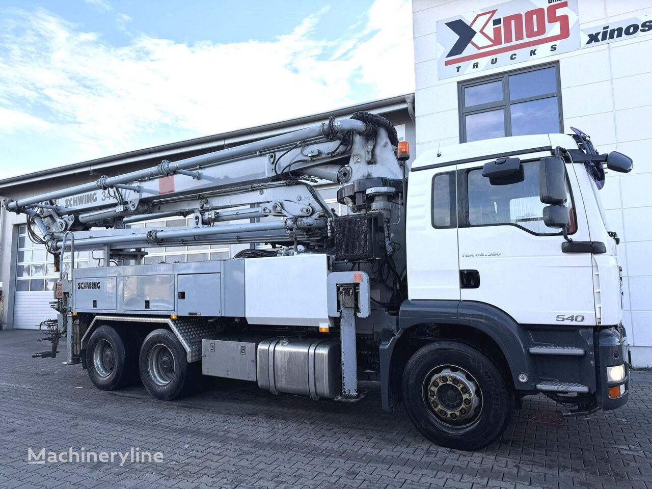 Schwing S34X - P2023  on chassis MAN TGA 26.360 concrete pump