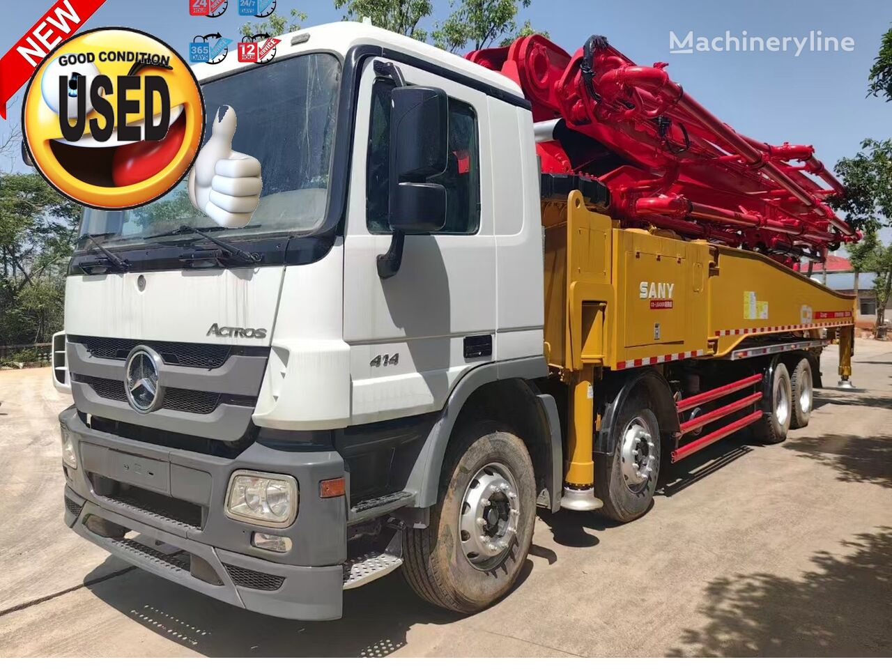 Sany 52MTS  on chassis Mercedes-Benz concrete pump