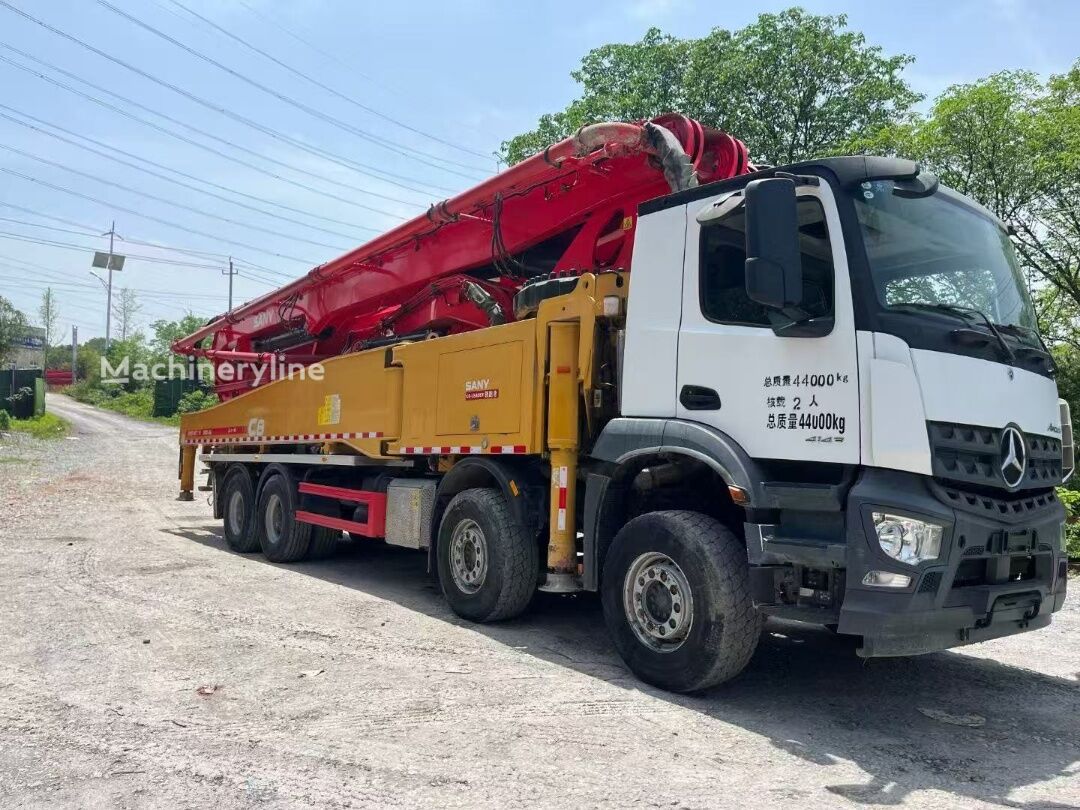 Автобетононасос Sany 56m  на шасси Mercedes-Benz 56m used concrete pump truck original - Machineryline