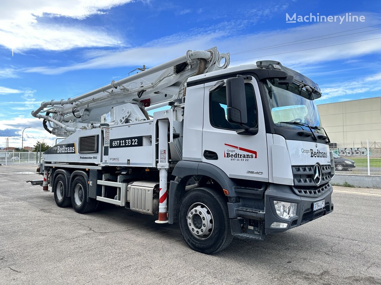 Putzmeister BSF  38-5  on chassis Mercedes-Benz AROCS  2640 concrete pump