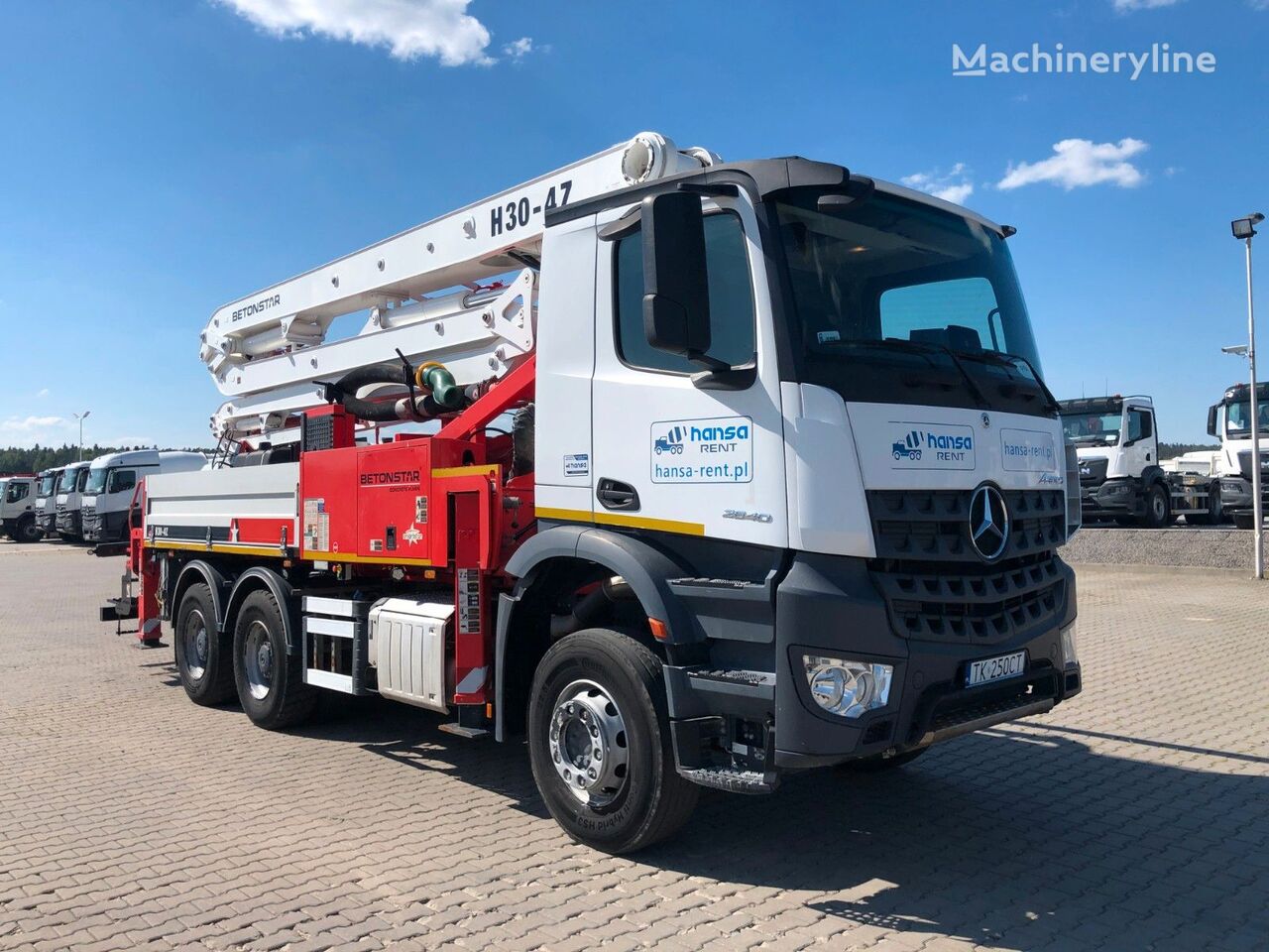 Betonstar H30.90-4Z  on chassis Mercedes-Benz AROCS 2840  concrete pump