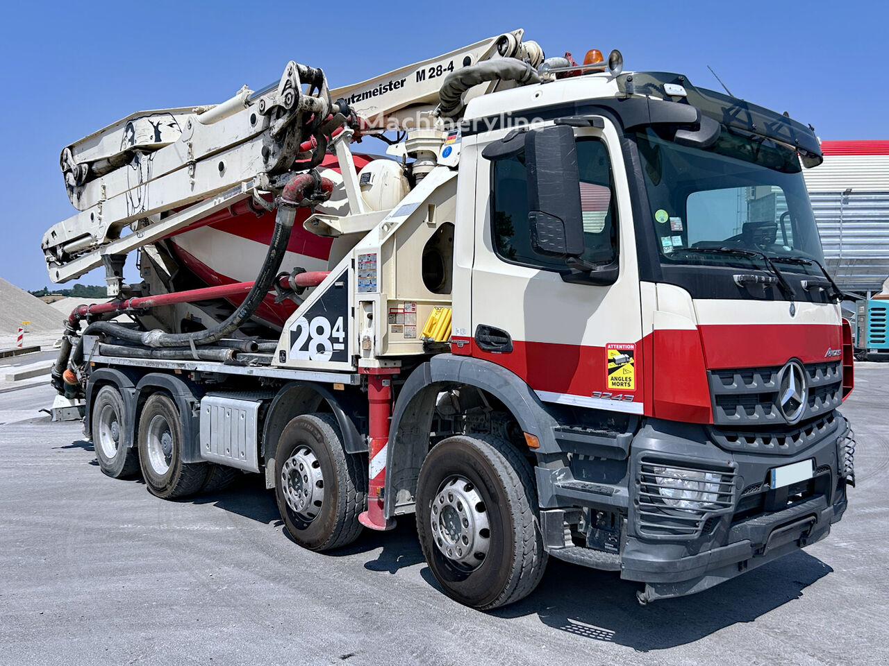 Putzmeister Pumi TMM 28-4  on chassis Mercedes-Benz AROCS 32.43 concrete pump - Machineryline