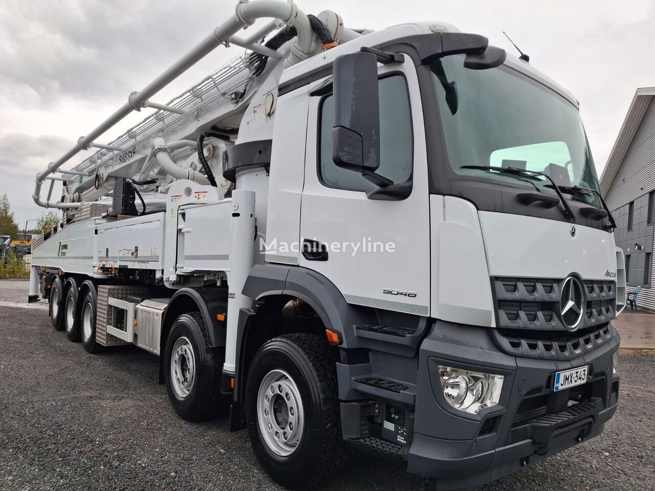 pompa do betonu Schwing S 56 SXF  na podwoziu Mercedes-Benz AROCS 5046