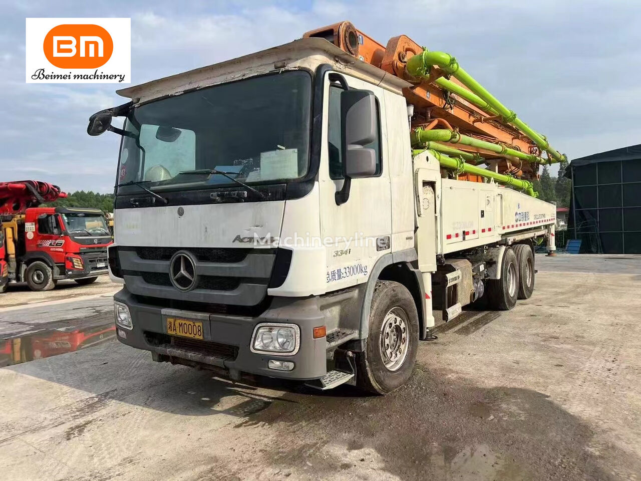 Zoomlion 2015 47M Concrete Pump Truck  en el chasis Mercedes-Benz Actros 3341 bomba de hormigón