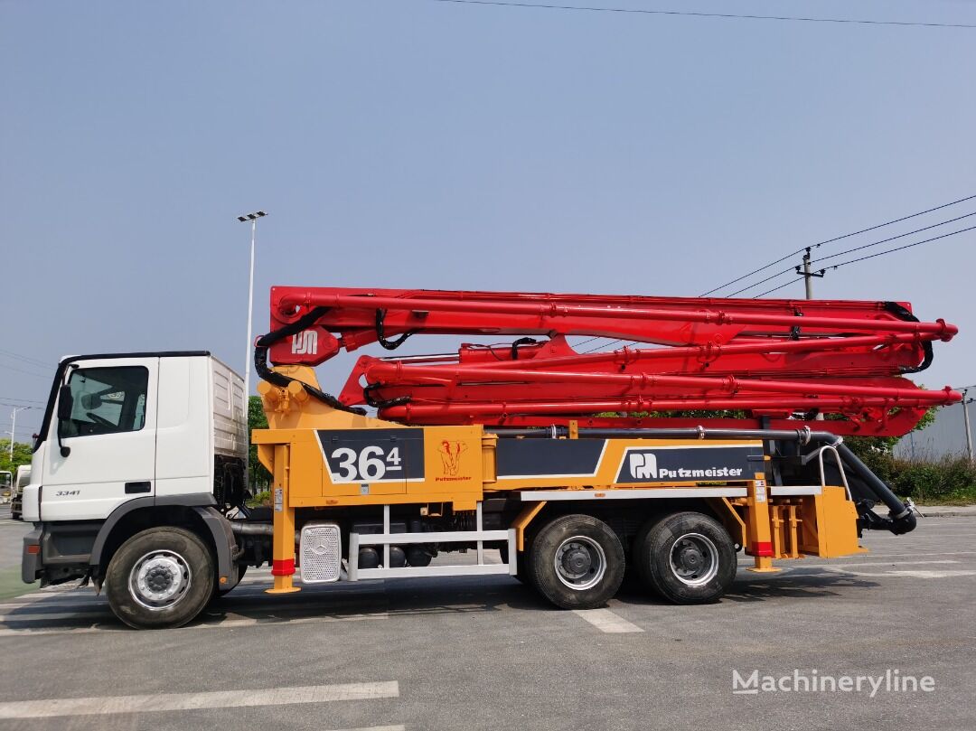 Putzmeister 36mts 4 140h  Mercedes-Benz Actros 3341 alvázon betonpumpa