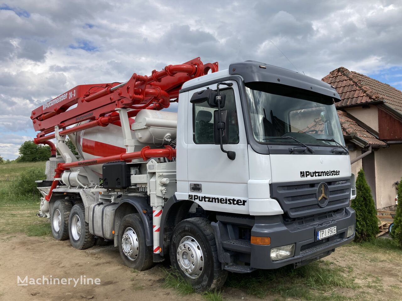 Putzmeister M24  on chassis Mercedes-Benz Actros 4143 concrete pump