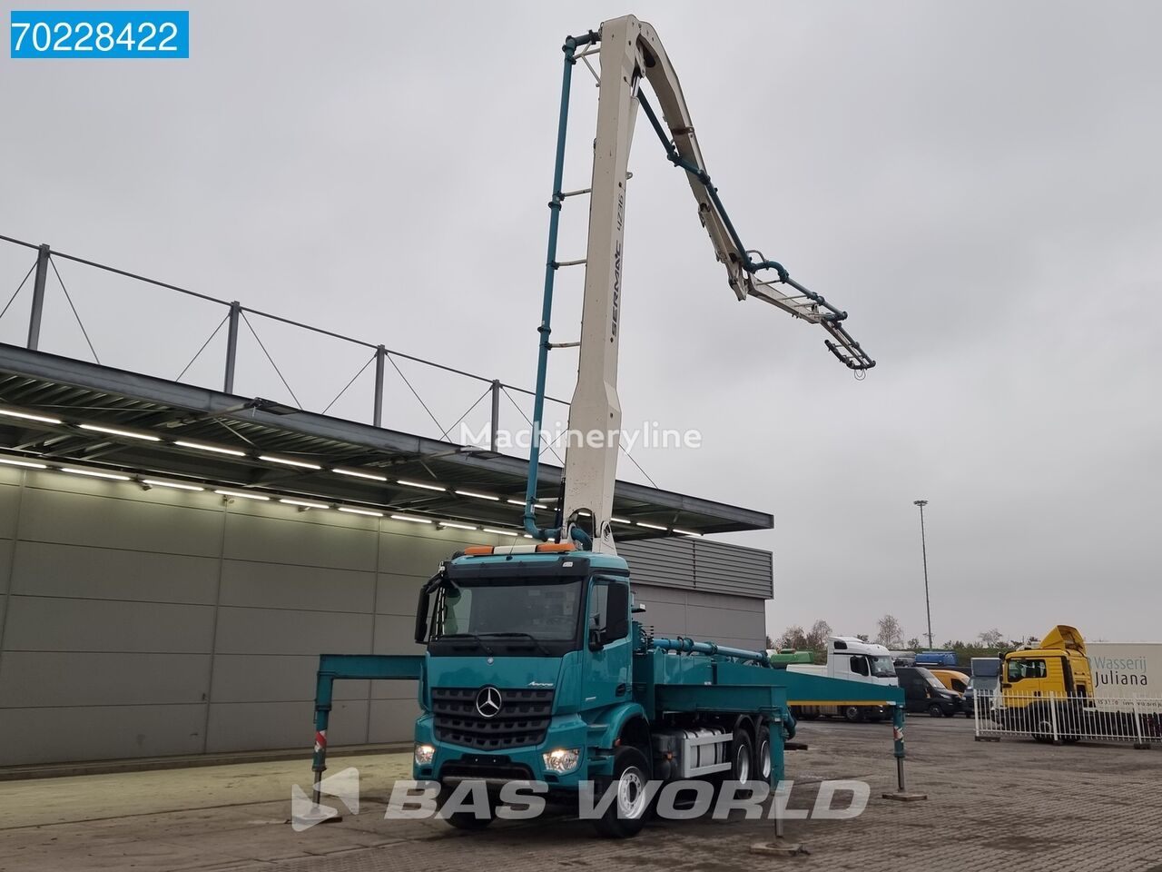 betonska črpalka Mercedes-Benz Arocs 2636 6X4 36mtr Sermac pump 4Z36 SCL150AHP Manual Euro 6