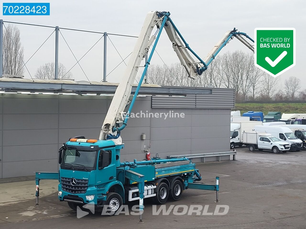 pompe à béton Mercedes-Benz Arocs 2836 6X4 33mtr Sermac 5Z33 Pumpe Manual Euro 6