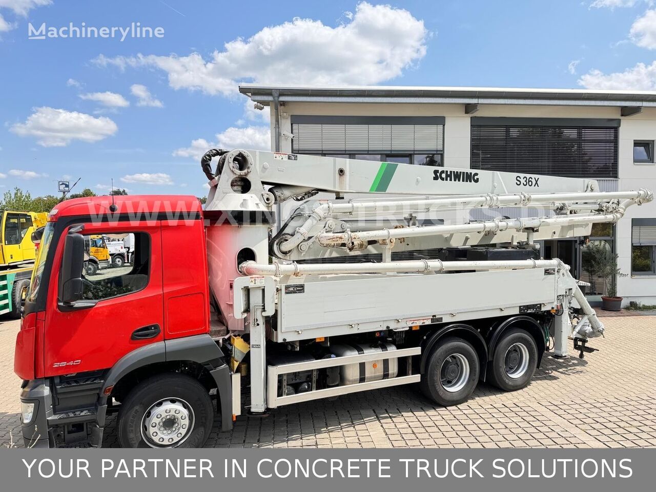 Schwing S36X  on chassis Mercedes-Benz Arocs 2840  concrete pump