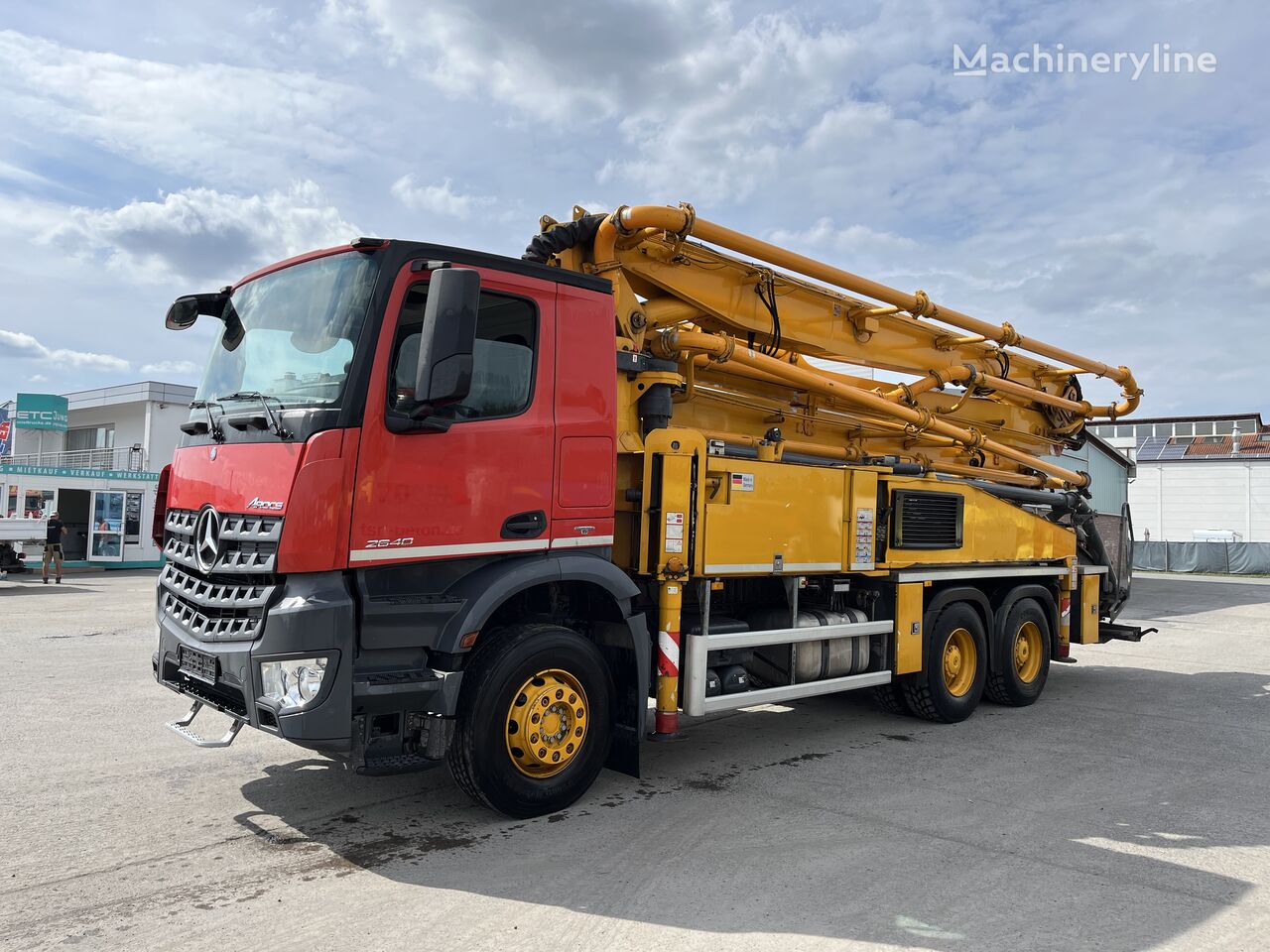 бетон-помпа Putzmeister BSF36-4.16 HLS  на шаси Mercedes-Benz Arocs 3240 Putzmeister 36m