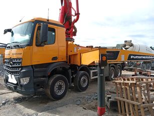 مضخة الخرسانة Putzmeister 42.16 HLS ذات شاسيه Mercedes-Benz Arocs 4143 putzmeister 42m, 160m3/h 2017year, top condition