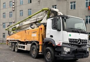 pompe à béton Schwing sur châssis Mercedes-Benz Arocs 4143 schwing 58 meterconcerete pump