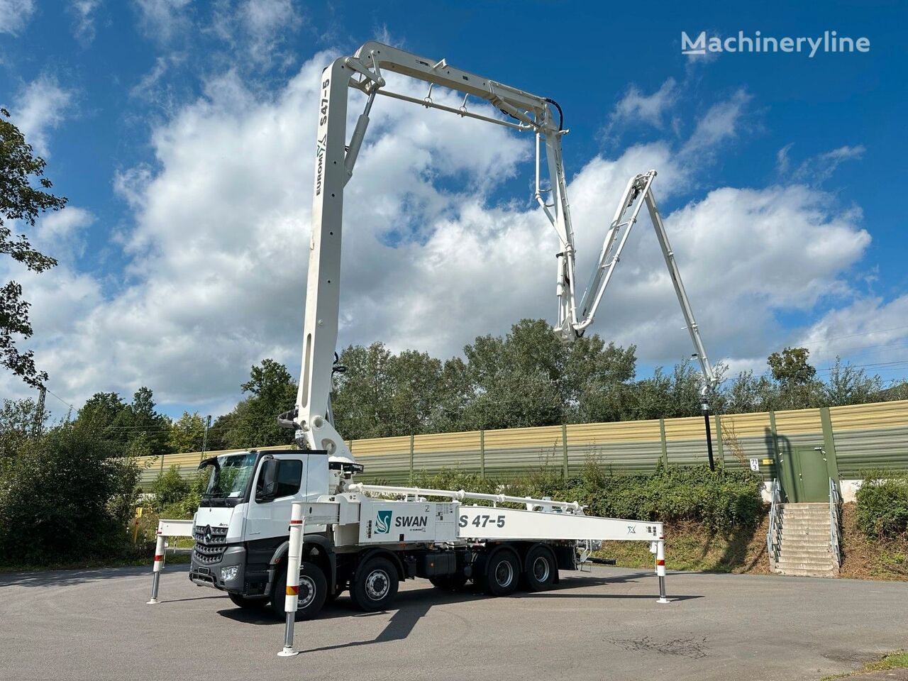 new SWAN TSP 47-5 160RZ   on chassis Mercedes-Benz Arocs 5 4142   concrete pump