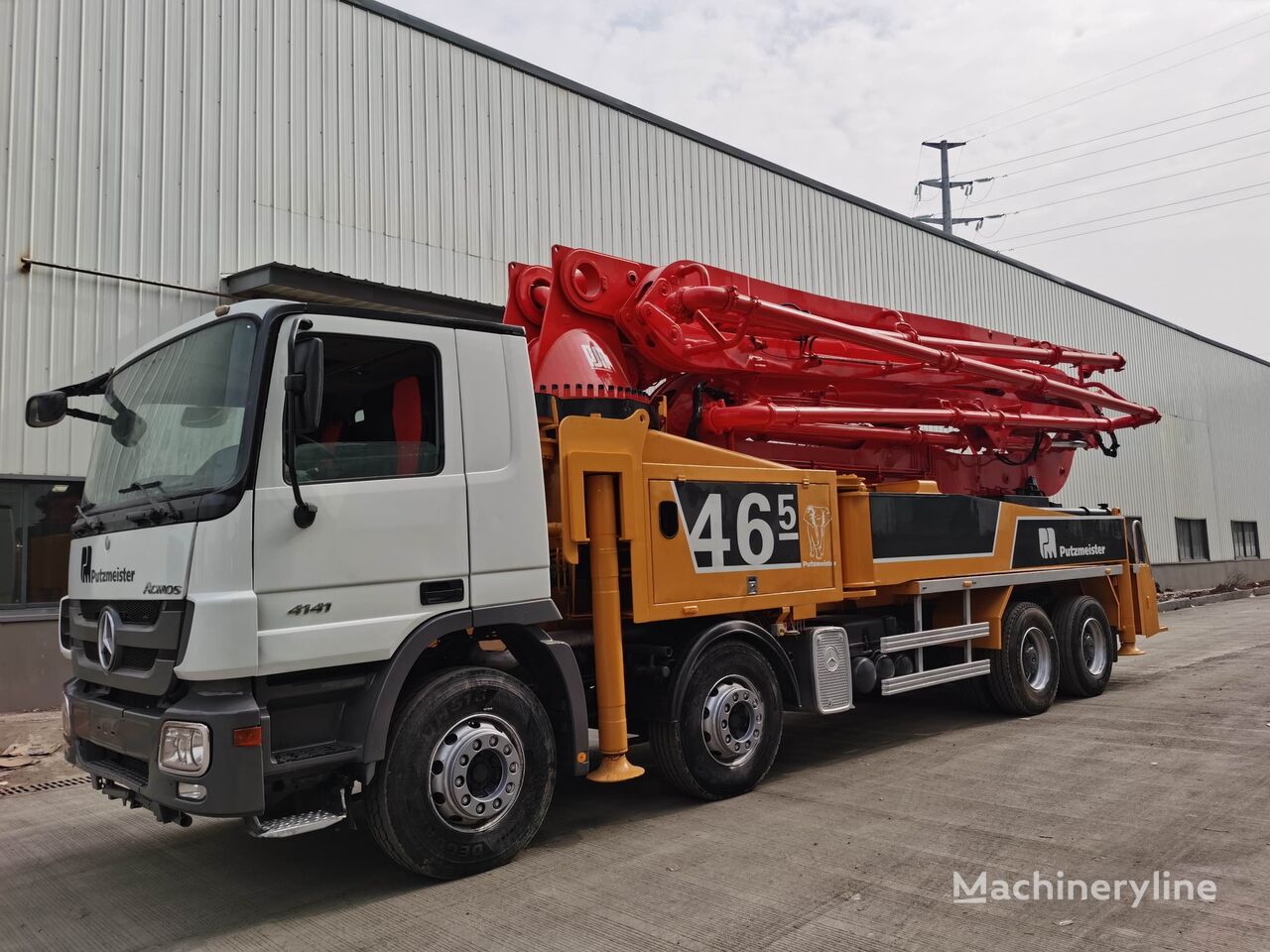 Putzmeister M42 on chassis Mercedes-Benz  M46-5 concrete pump