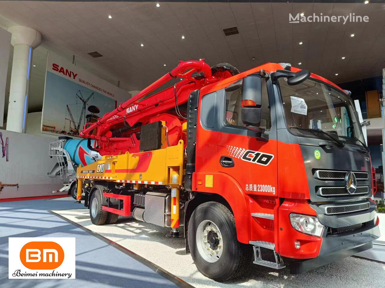 پمپ بتن Sany 37M Brand New Original Cement Conveying Pump Truck جدید