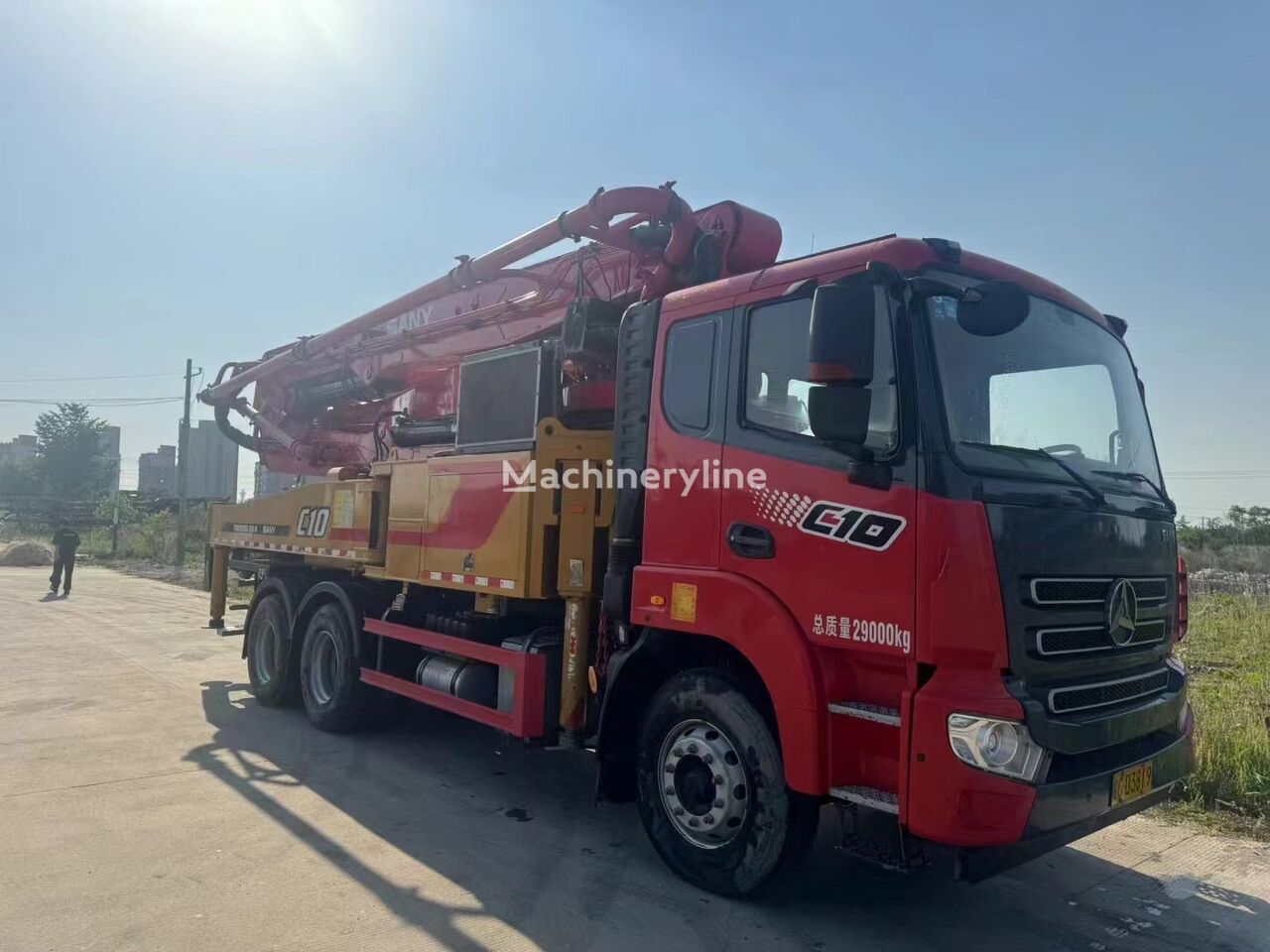 Sany 43m concrete pump