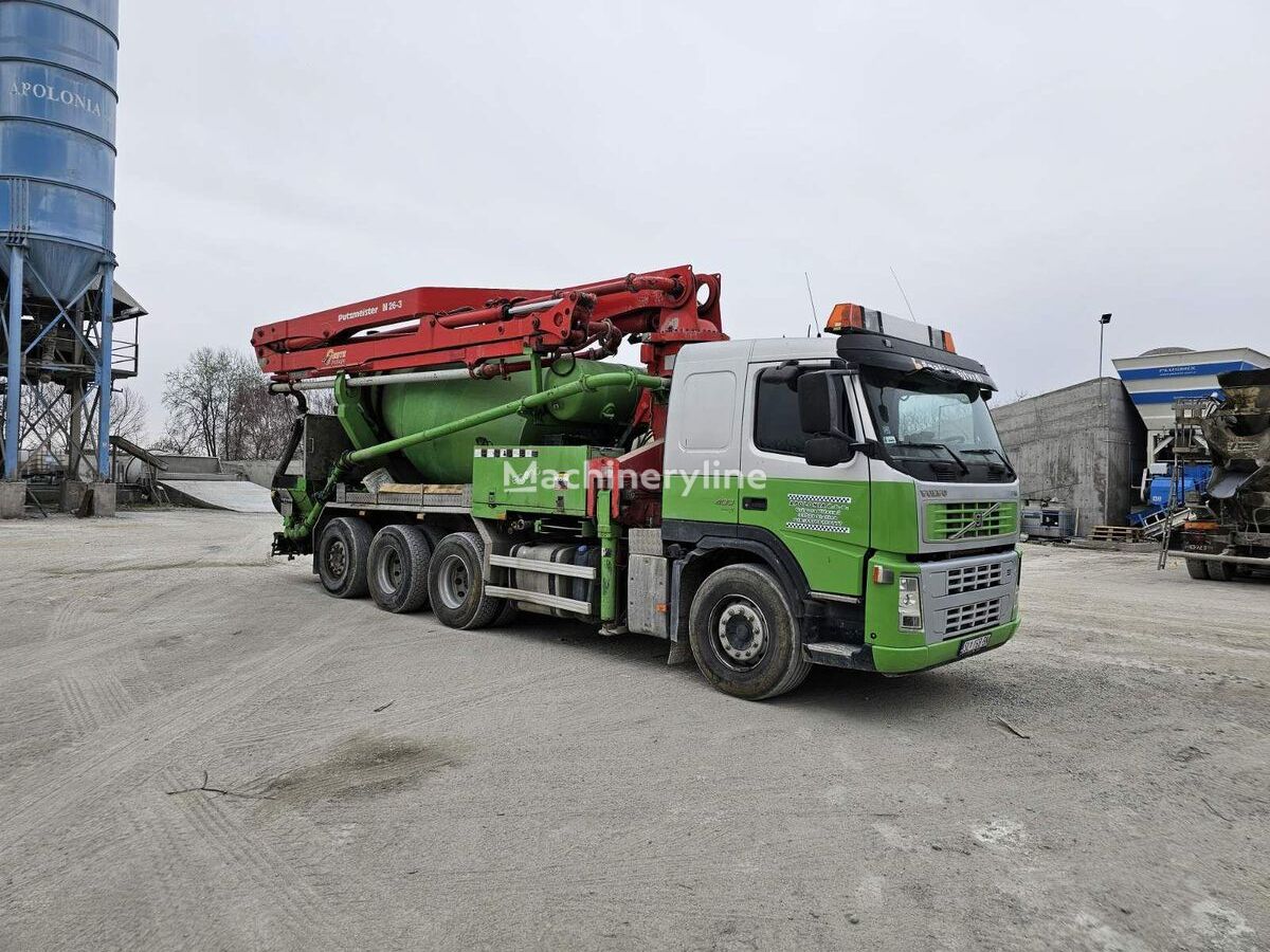 混凝土泵 位于底盘 Volvo FM 400 的 Putzmeister M 26-3