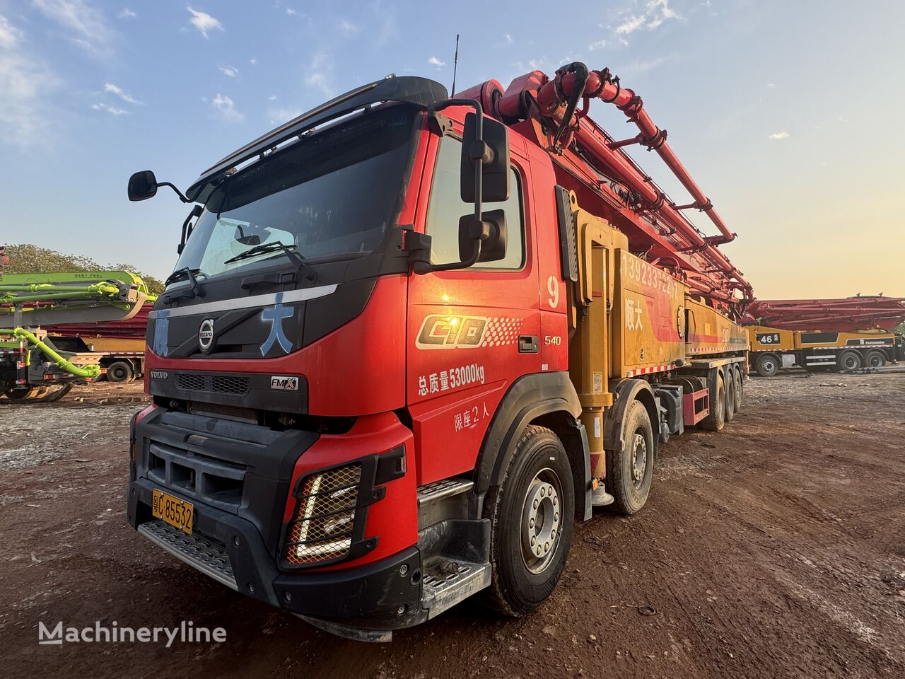 bomba de betão Sany  no chassi Volvo FM 540