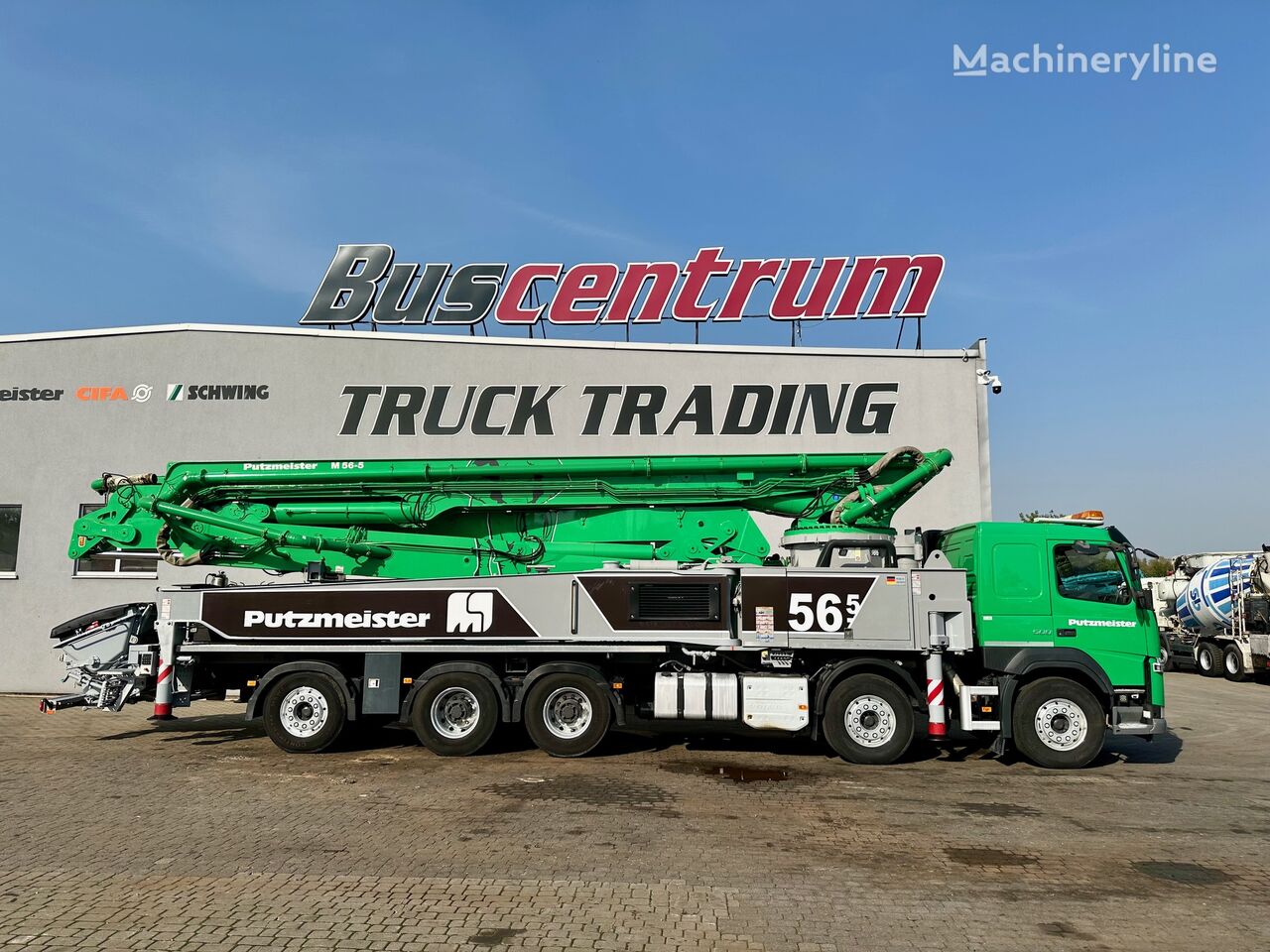 Putzmeister  on chassis Volvo FMX 500 Putzmeister 56-5.16 HLS / 1500 hours concrete pump