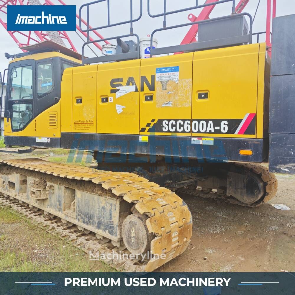 Grua de lagartas Sany Used 2021 SCC600A-6 Crane with Weichai EU-III Engine - 37m Full - Machineryline