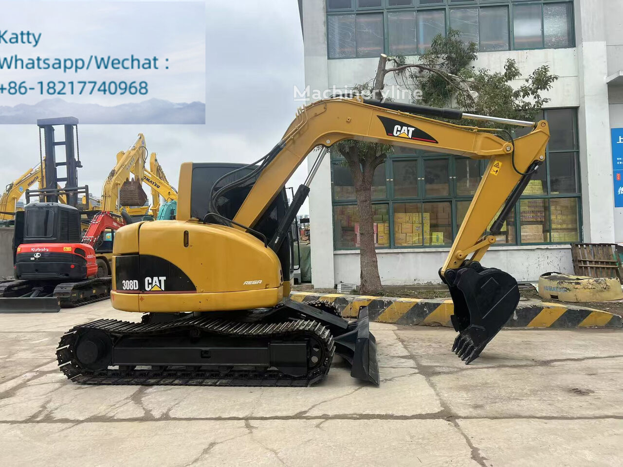 Midi excavator Caterpillar 308D - Machineryline