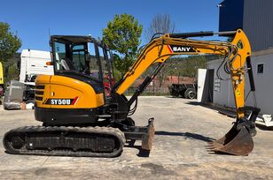 m&aacute;y đ&agrave;o cỡ vừa Sany SY50U bị hư hại