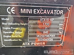 ATX POWER ATX15-KP mini excavator for sale - Image 41 | Machineryline CA New ATX POWER ATX15-KP mini excavator | Image 41 - Machineryline