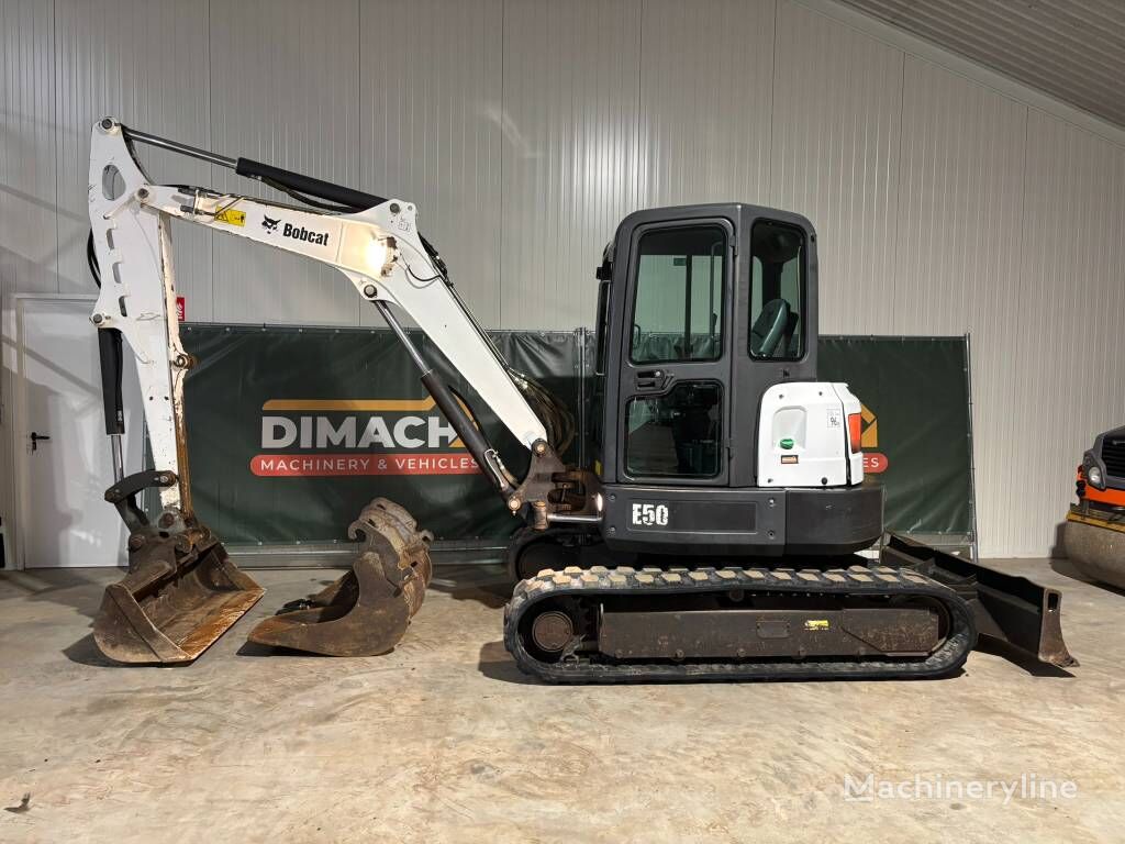 Bobcat E 50 EM 3 buckets mini excavator