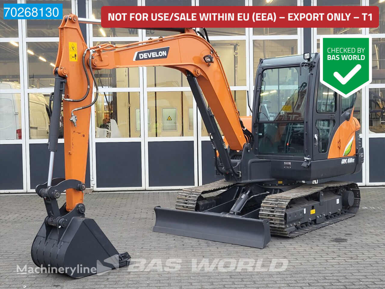 новый мини-экскаватор Doosan DX60 E-10N A/C