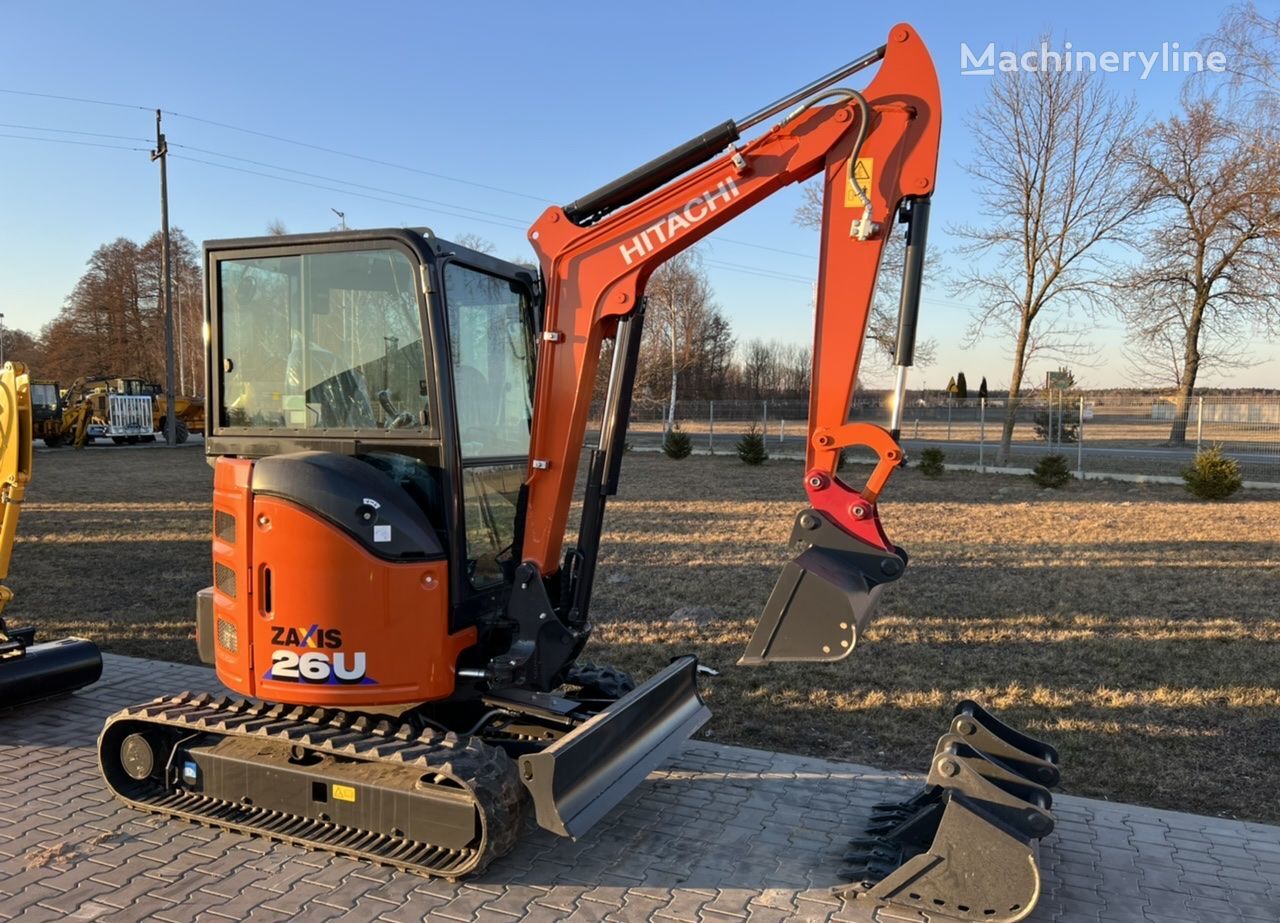 Hitachi 2.7 tony ZX26-6 Szybkozłącze 3 Łyżki miniexcavadora