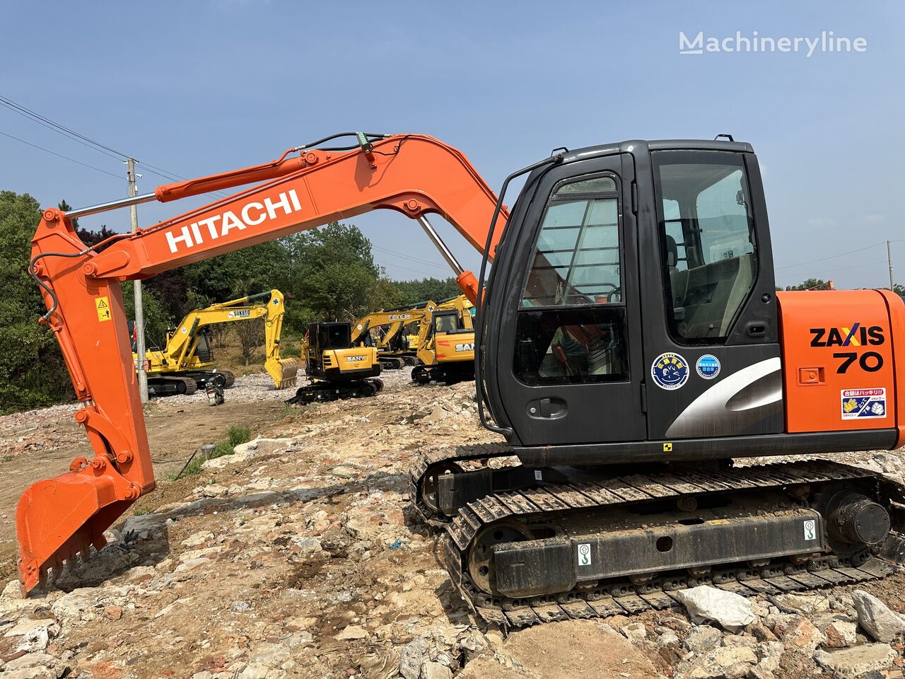 мини багер Hitachi ZX70