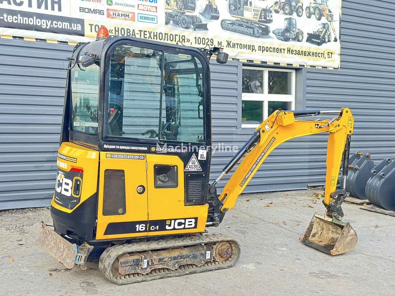 Мини-экскаватор JCB 16 C-1 - Machineryline