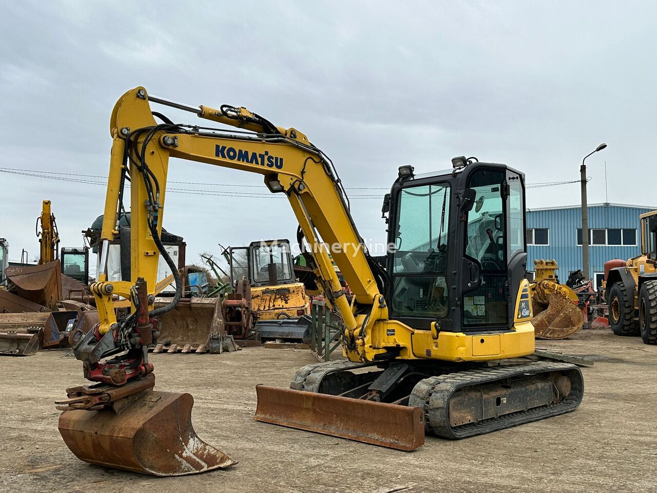 مینی بیل مکانیکی Komatsu PC45MR+Rototilt RT20B