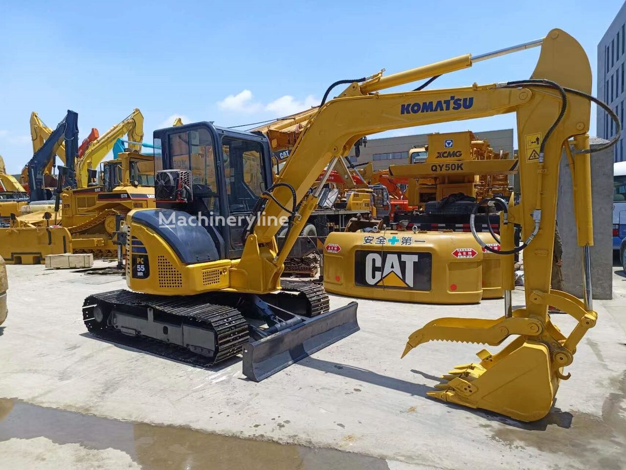 Komatsu PC55 mini excavator