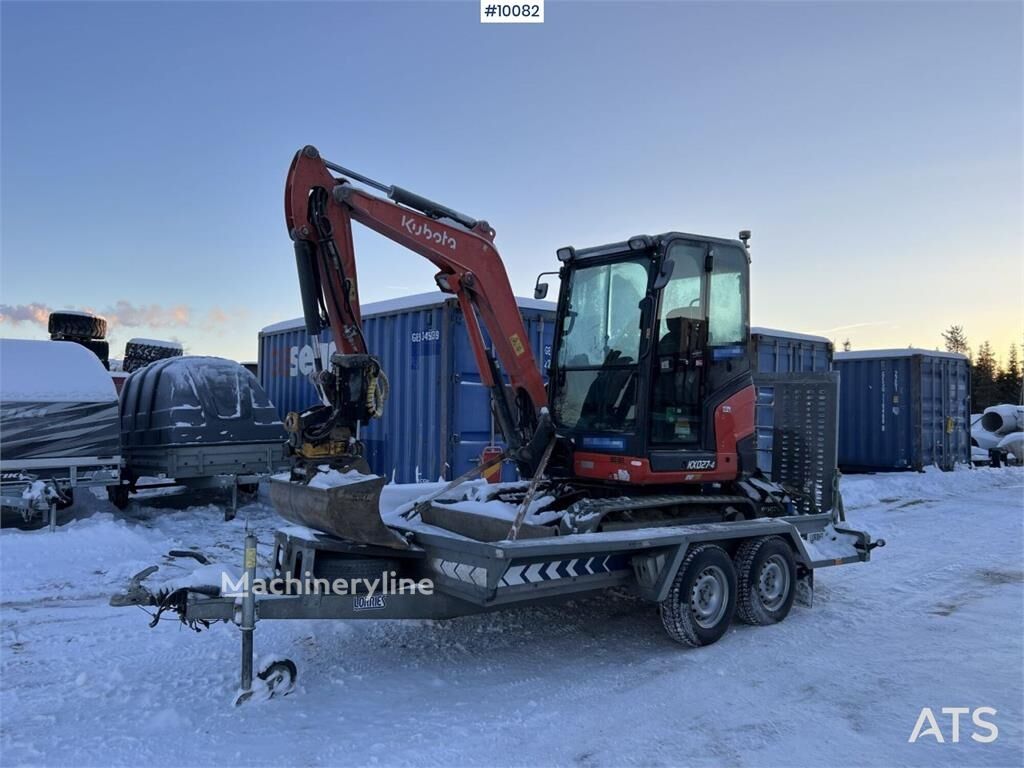 Kubota KX027-4 Mini excavator incl trailer miniexcavadora - Machineryline