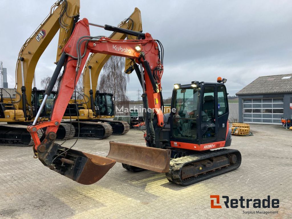 Kubota KX080-4 mini excavator