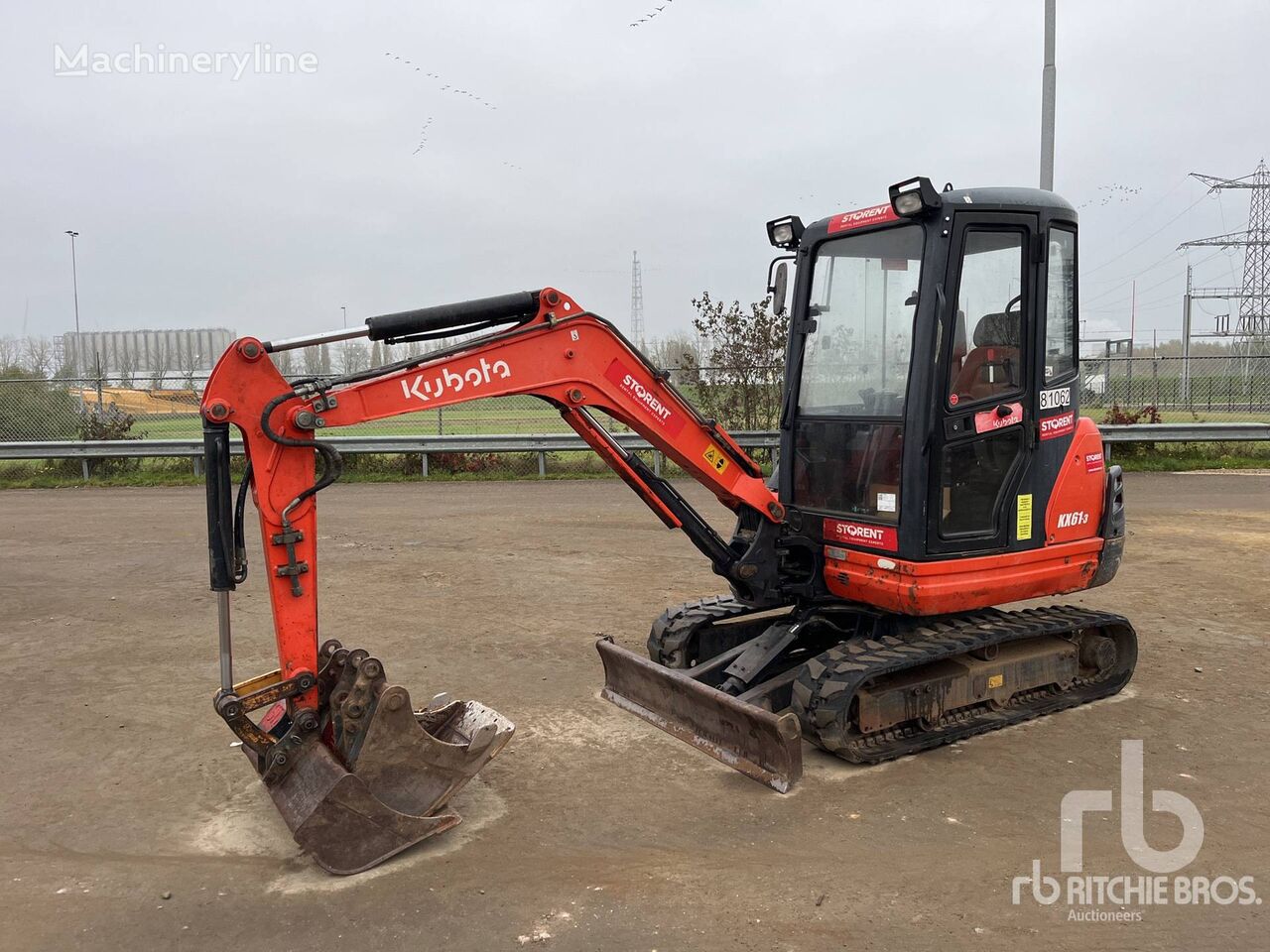 Kubota KX61-3 minikotró