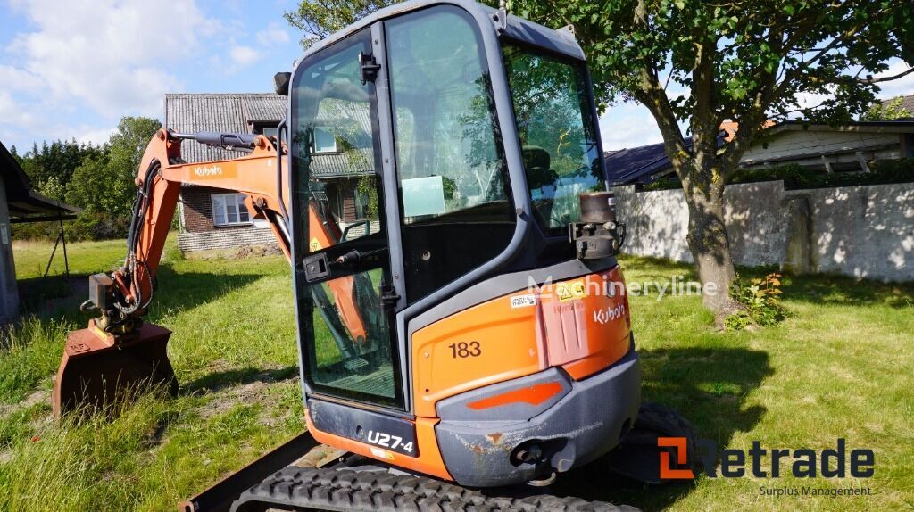 Buy Kubota U 27-4 mini excavator by auction from Sweden