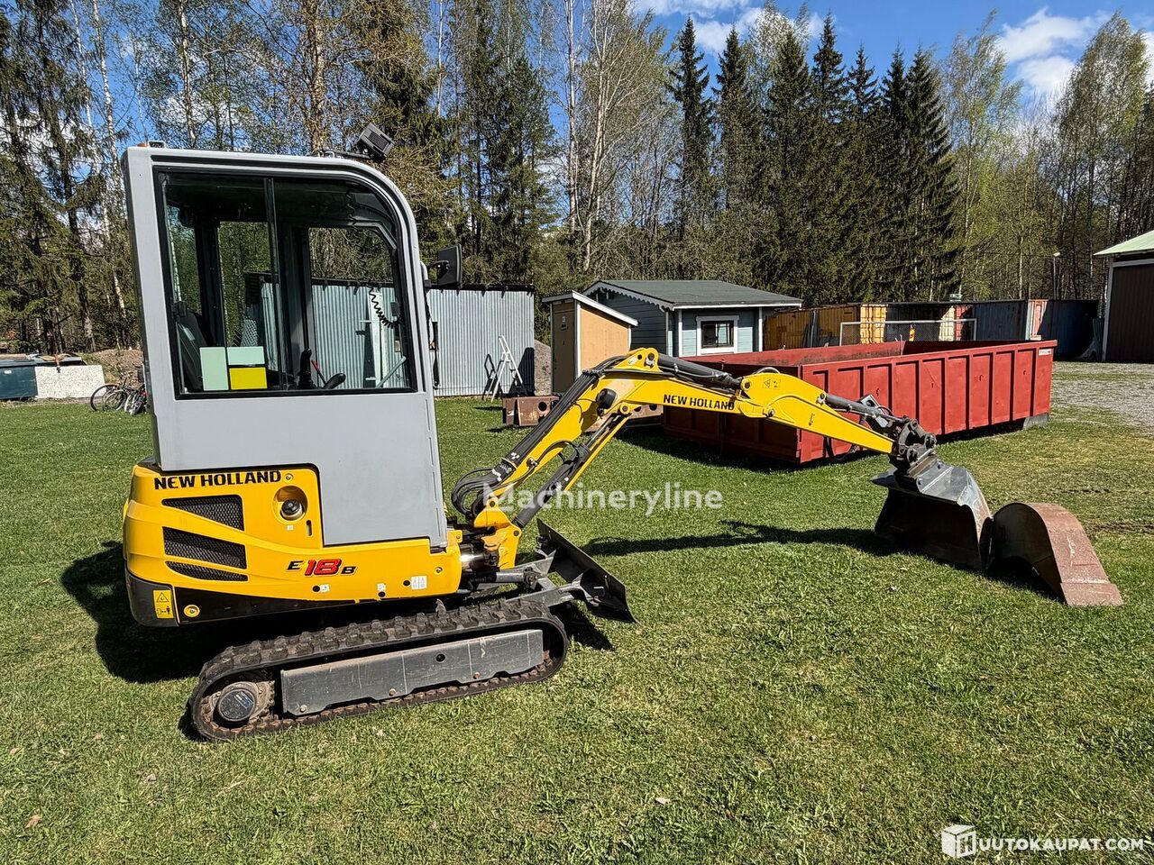 Máy đào cỡ nhỏ New Holland E18 B, tracked excavator with extendable tracks, 325 h, 2011, Tu - Machineryline