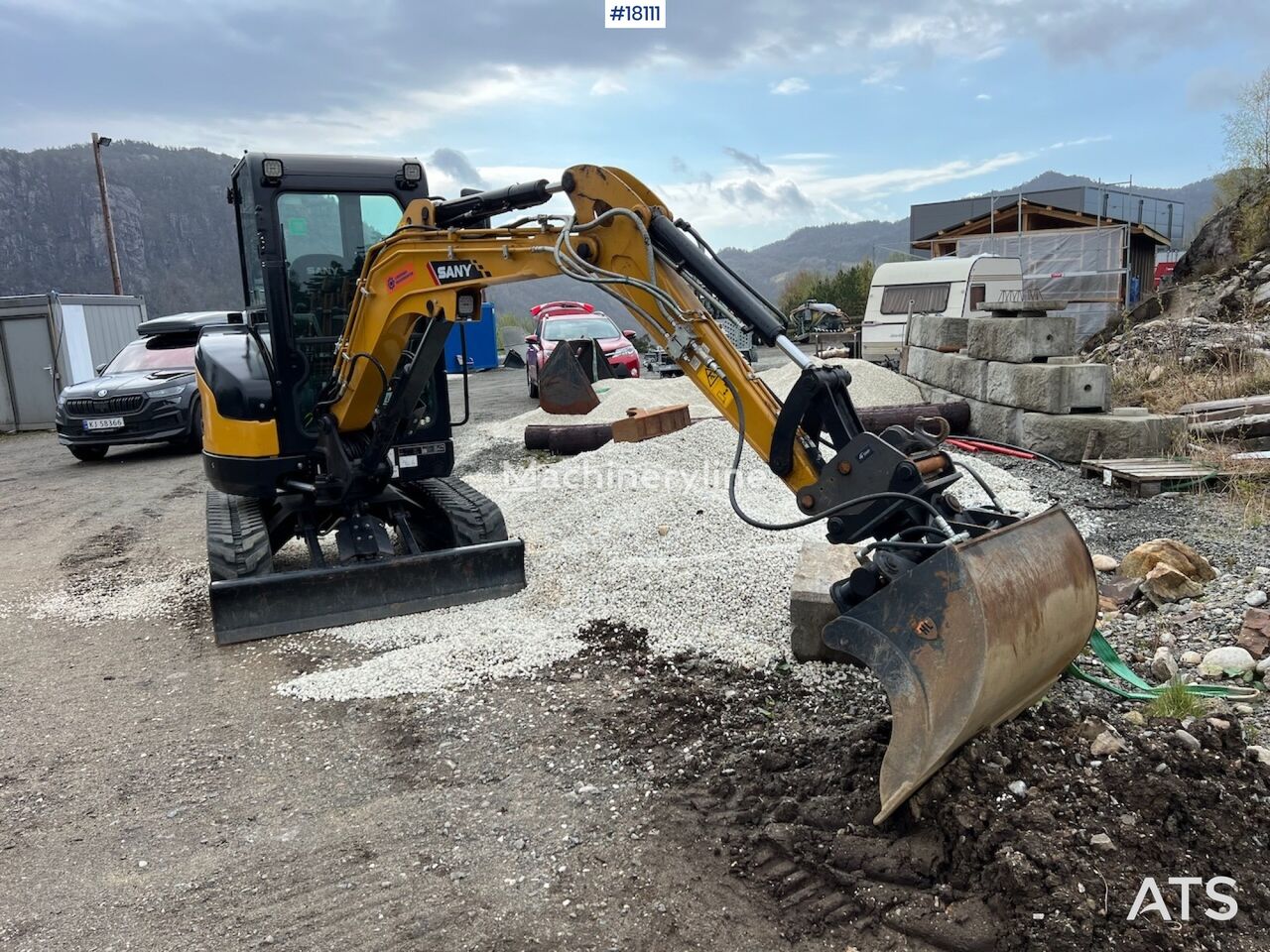 Sany SY26U w mini excavator