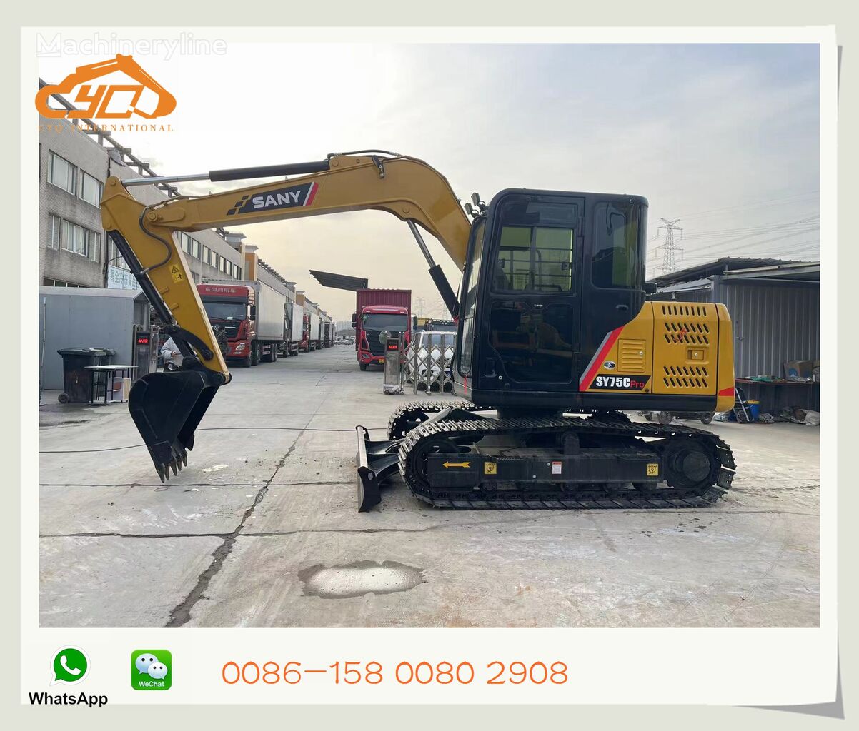 Sany SY75C mini excavator