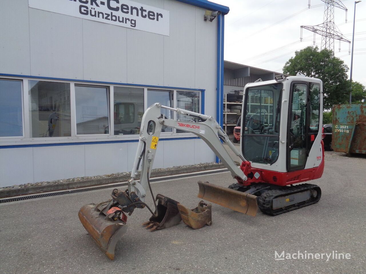 mini ekskavatorius Takeuchi TB 216 SW hydr. GL + 2 x Tieflöffel