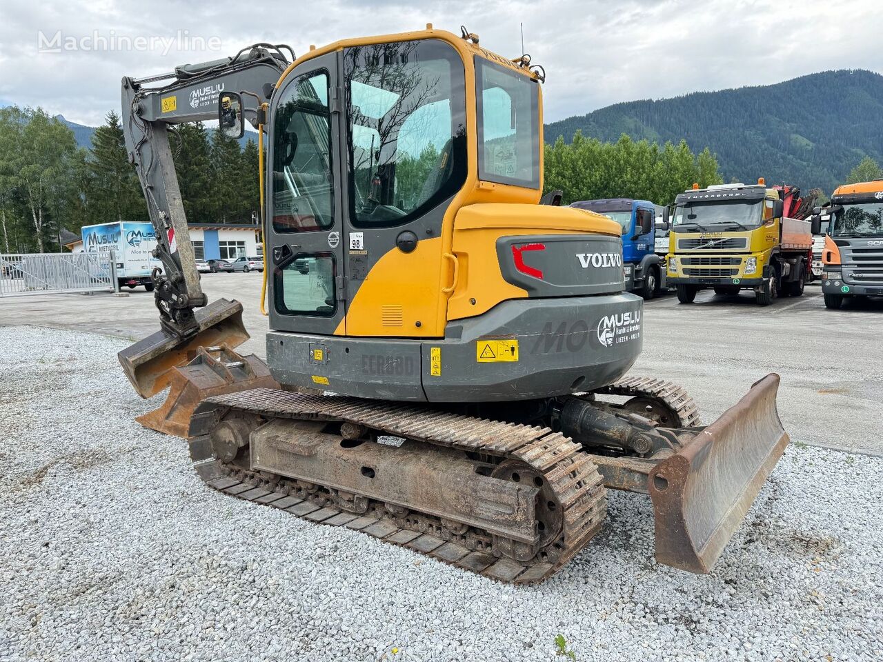 Volvo ECR 88D  mini ekskavators