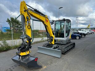 nov mini bager Wacker EZ50 Gravemaskin med Engcon rotortilt og Gjerstad smalskuffe