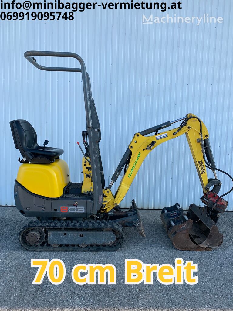 Wacker Neuson 803 mini excavator